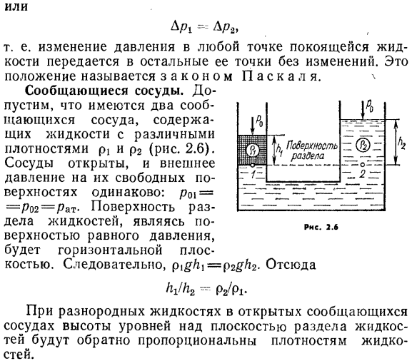 Какие силы действуют в покоящейся жидкости