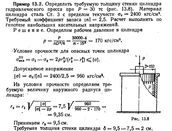 Толщина цилиндра