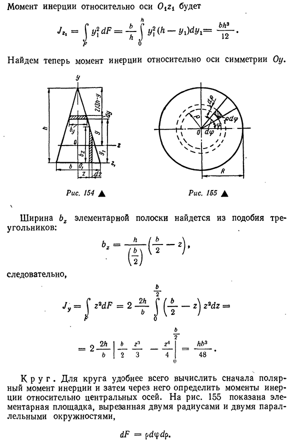 Момент инерции рисунок