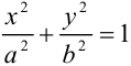 Эллипс и его уравнение