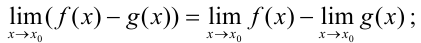 Основные теоремы о пределах функции