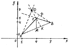 Решение задачи на треугольник