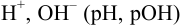 Расчет  [H+], [OH-], pH, pOH в растворах сильных и слабых кислот и оснований с примерами решения