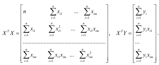 Построение многофакторной линейной регрессионной модели