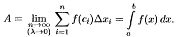 Схемы применения определенного интеграла