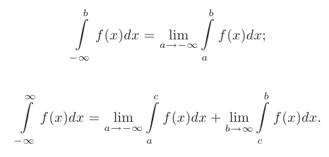 Понятие о несобственных интегралах в математике