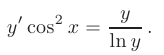 Дифференциальные уравнения с разделяющимися переменными в математике