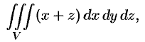 Вычисление тройного интеграла в декартовых координатах