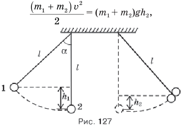 На рисунке изображены шарики 1 и 2 массами 2m и m прикрепленные к жесткому стержню