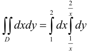Вычисление площадей плоских фигур с помощью двойного интеграла