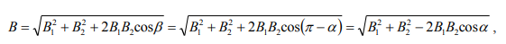 По двум бесконечно длинным параллельным проводам текут токи силой I 1  65 А и I 2 115 А в противоположных направлениях. Расстояние между проводами 30 см. Определить магнитную индукцию В в точке, удаленной от первого провода на расстояние r1  0,35 м и на расстояние r2  0,5 м от второго провода. 
