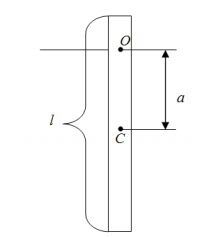  Физический маятник представляет собой тонкий однородный стержень длиной l  35 см . Определить на каком расстоянии от центра масс должна быть точка подвеса, чтобы частота колебаний была максимальна.