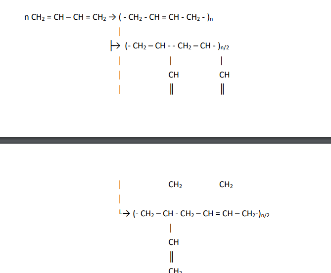  Приведите реакцию получения бутадиена-1,3 и схему его полимеризации. Какими свойствами обладает продукт полимеризации, где он применяется ?
