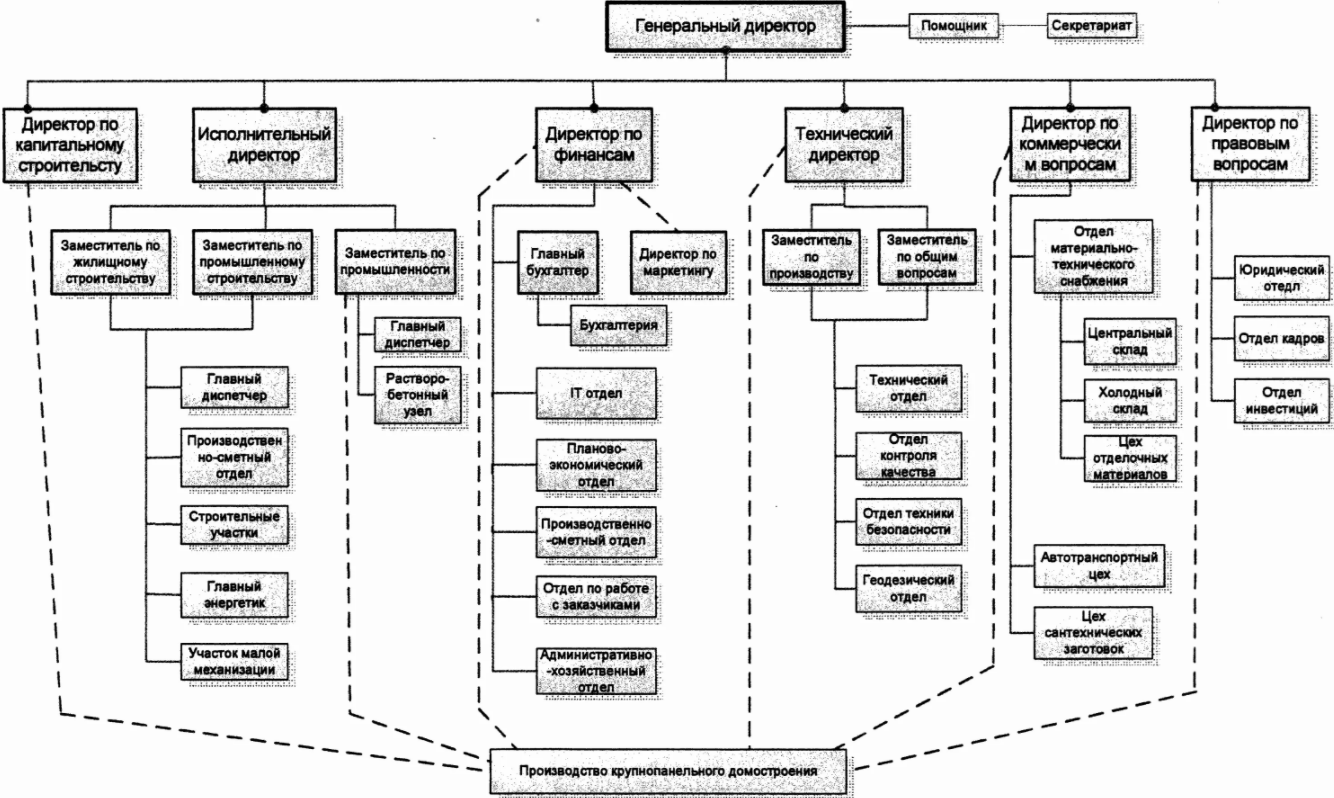 Выделенная организационная структура - Теоретические основы исследования организационной структуры предприятия