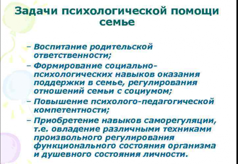 4 направления психологической поддержки родителей. Дисфункции семьи. Психокоррекция детско-родительских отношений.