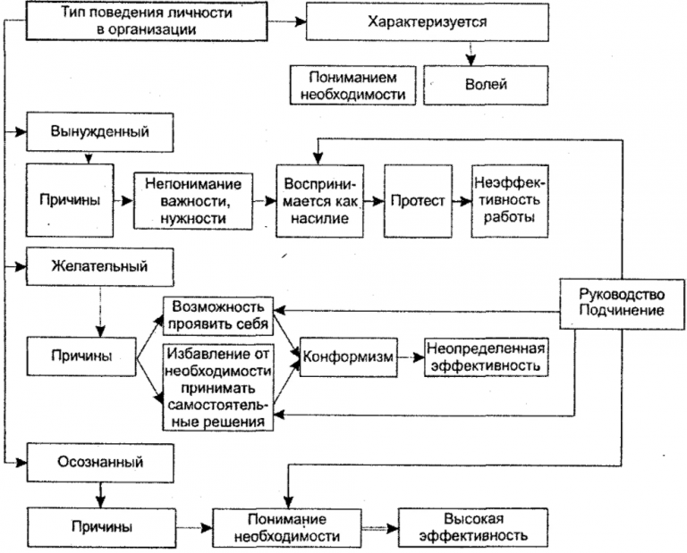 Поведения человека схема