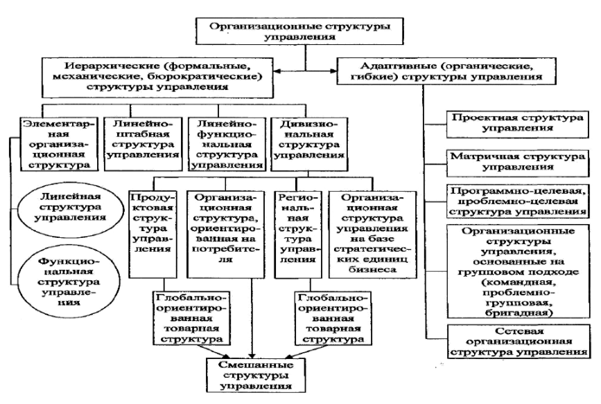 Особенности организационных структур - Модели организационных структур банков