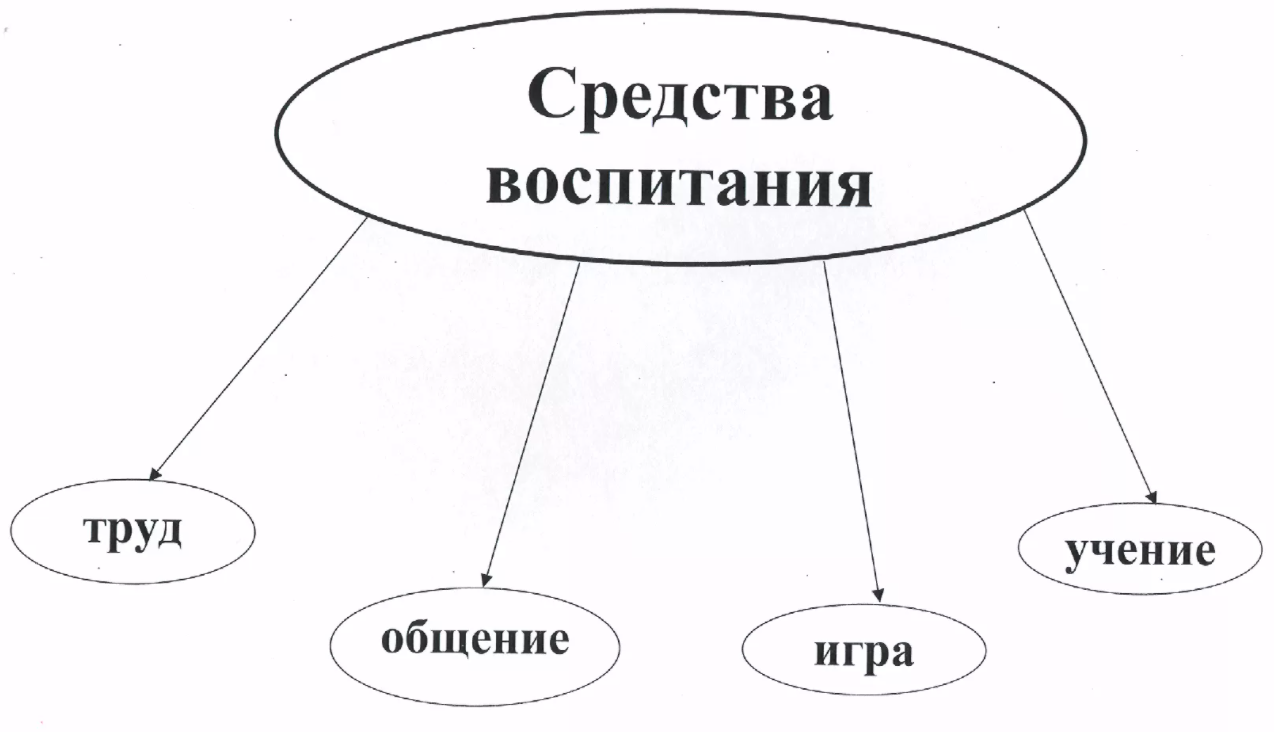 Воспитание схема понятия